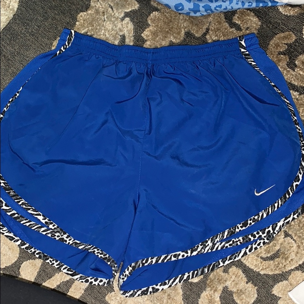 Blue nike shorts
